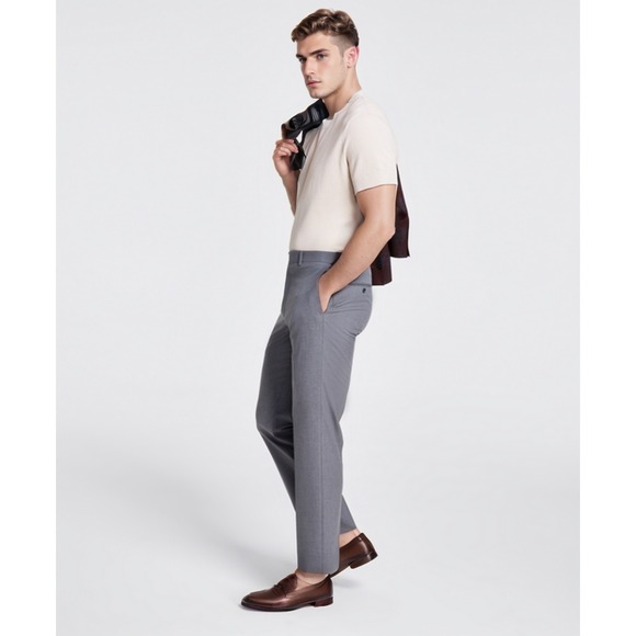 Michael Kors Other - Michael Kors Dress Pants Mens 38x29 Gray Pattern Marvin Straight Leg Trouser NWT